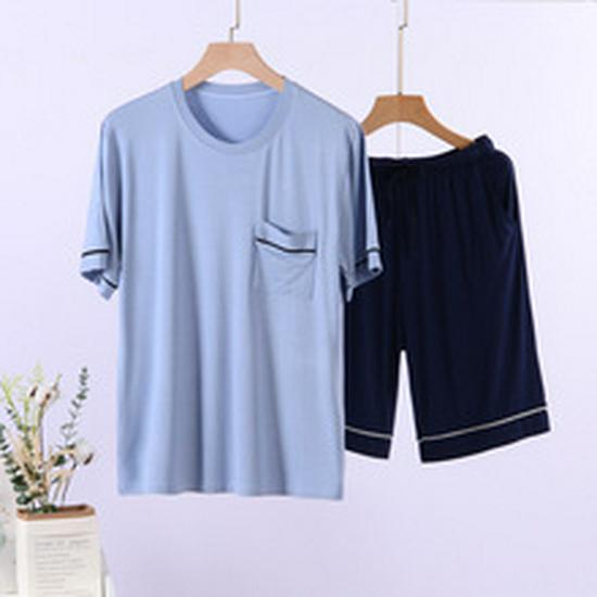 Men's Modal Pajamas Summer Sleepwear Set