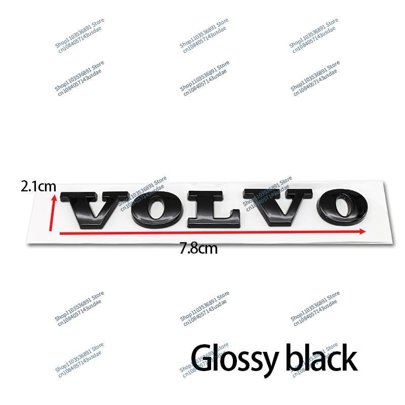 3D ABS Volvo Car Bonnet Letters Logo Badge Rear Trunk Emblem Sticker Accessories For CX40 CX60 CX90 V60 V40 S60 V70 XC70 B5 B6