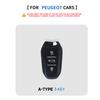 Genuine Leather Car Key Case Cover Key Bag For Peugeot GT-Line 206 207 208 301 307 308 407 408 508 607 Protect Set Accessories