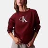Calvin Klein Casual Loose Fit Round Neck Soft Drop Shoulder Long Sleeve Sweatshirt Women Tops 47B234G-WCV