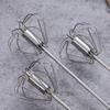 Frullino per le uova semiautomatico a pressione manuale Accessori da cucina in acciaio inossidabile Strumenti Utensili per crema autogiranti Frusta Miscelatore manuale