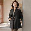 Women's Clothing Noble Wife Tops Spring and Autumn New Woolen Coats Medium and Long Woolen Coats