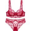 LangSha Women's Sexy Lace Push-Up Bra Set