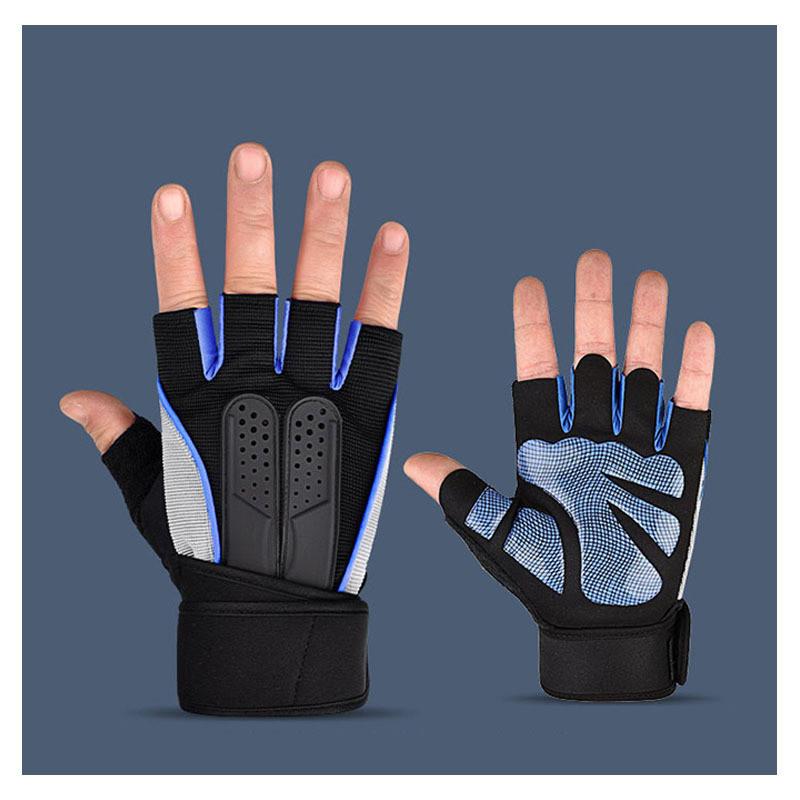 Cycling Gloves Men Sport Wrist Support With Antislip Grip For Fitness Training