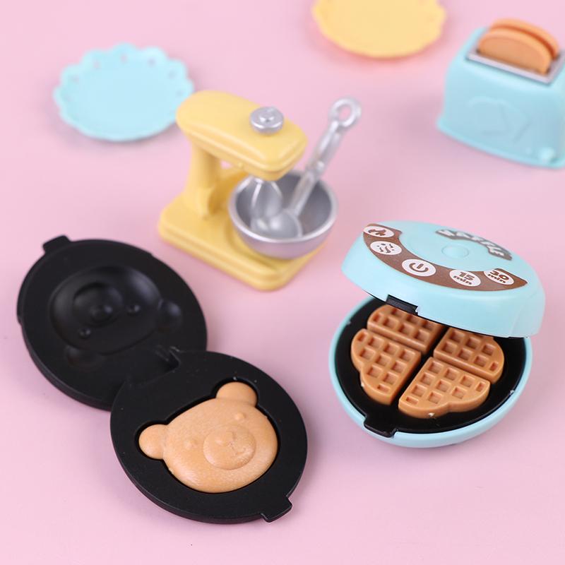 1/12 Dollhouse Miniature Diy Kitchen Set Bread Machine Blender Electronic Scales