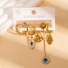 Stainless Steel Light Luxury Stud Earrings: Elegant Pastoral Style for Daily Wear