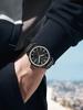  Simple men's watch business leisure quartz watch round leather strap calendar watch men's wristwatch