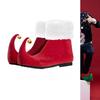Christmas Adult Santa Claus Shoes Red Ankle Boots Role Play Accessories Party Stage Performance Props Unisex