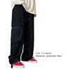 Herren Cargo-Hose Unifarben Kordelzug Mehrere Taschen Locker Streetwear Herbst Winter Hip Hop Baggy Cargo-Hose für den täglichen Gebrauch