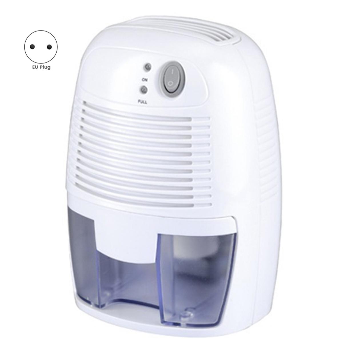 

500ML household mini air dehumidifier semiconductor air dryer moisture absorber bedroom office silent electric air dehumidifier. EU Plug білий