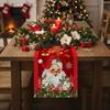 New Year Christmas Table Flag Santa Claus Merry Christmas Decorations  Home Table Decors