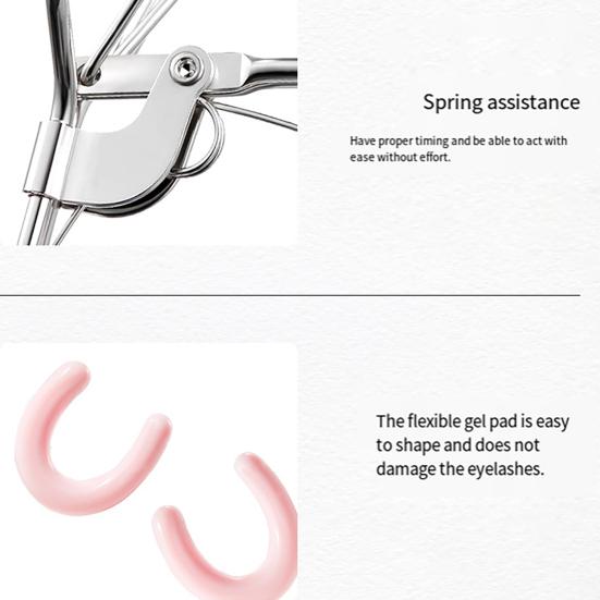 Precision Eyelash Curler with Ergonomic Handle Volumizing Eye Lash Curler Natural Long Lasting Lashes Curling Tools for Women Makeup