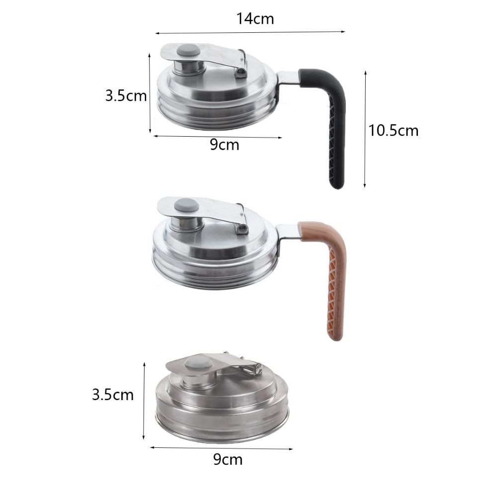 Ergonomic Handle Mason Jar Lids Leakproof Pour Spout Lid Wide Mouth Jar Cover  Brewing Fermenting
