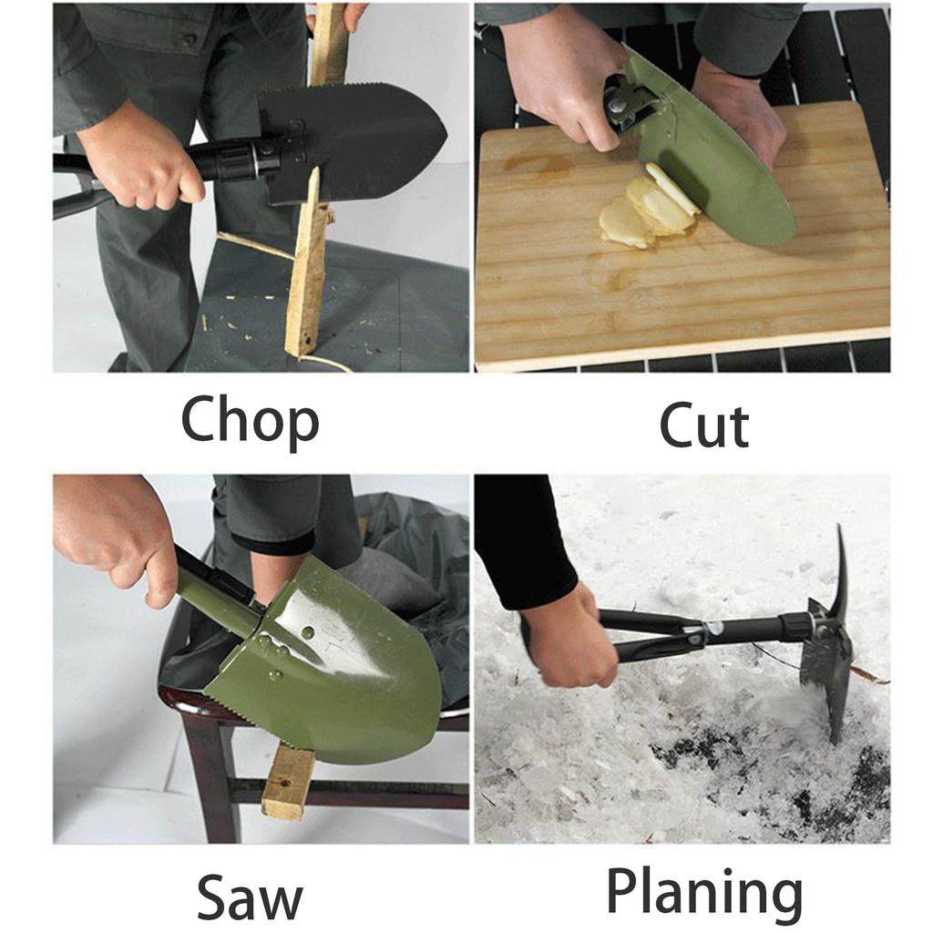 Folding Shovel Heavy Duty Sand Shovel Multifunctional Camping Gadgets Portable Hiking Supplies For Mountain Climbing Outside