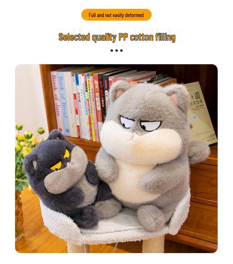 High-cold Swagger Cool Kitten Plush Doll - Super Cute Cat Toy for Girls