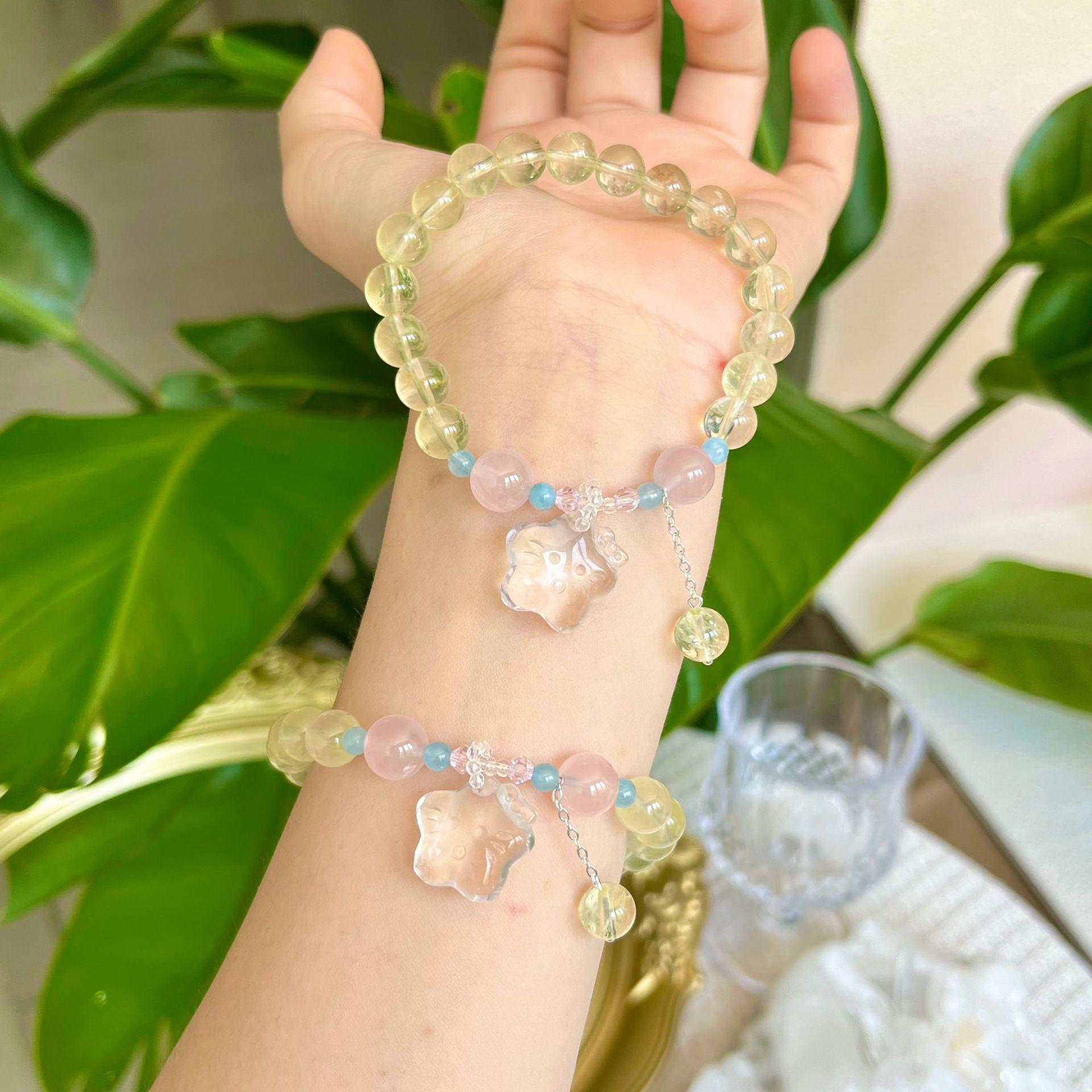 

Lemon Citrine Star Bracelet – Cute & Fresh Design for Students and Best Friends лимон/жёлтый