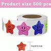 100-500PCS New Stars Stickers Thank You Stickers Photocard Decor Packaging Pack Stickers Roll Rolling Lables