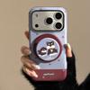 Korean Cute Cartoon Puppy For Magsafe Phone Magnetic Griptok Stand For Iphone Funny Foldable Wireless Charging Case Holder 1PC