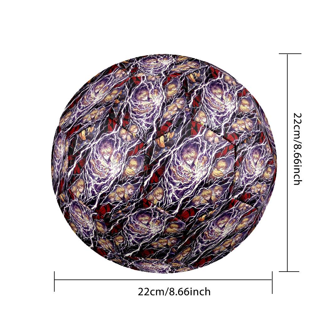 1pc Demon Slayer Kimetsu no Yaiba Soccer Ball Size 5 Indoor Soccer Ball Fashion Colorful Backyard Game - Great For Sports Fans Gift HE34