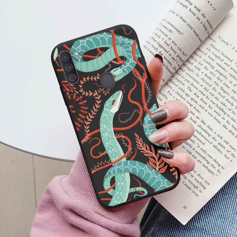 Soft Case For Samsung Galaxy A11 M11 Phone Cover Cute Flowers Butterfly Fundas TPU Coque For Samsung A11 A 11 M GalaxyA11 Bumper