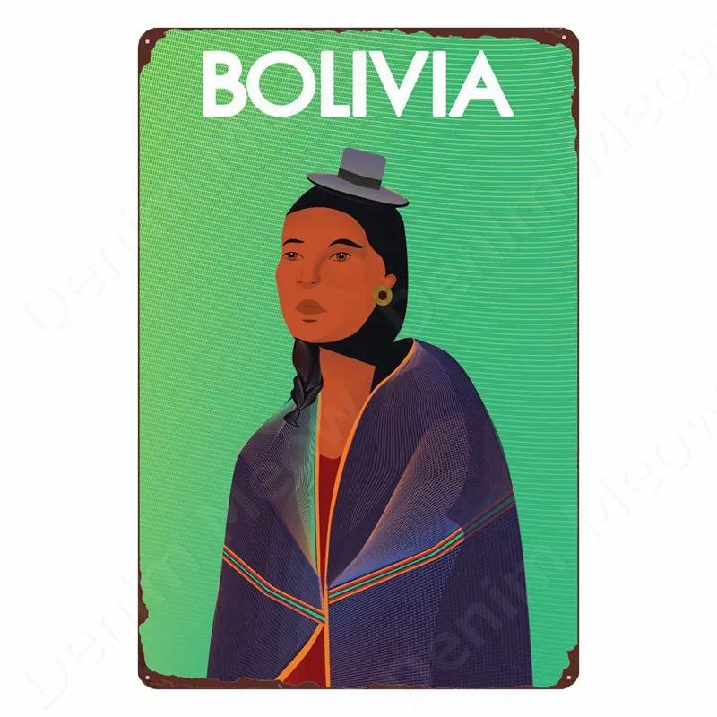 Cestovní krajina Kovový plechový znak pro domácí dekoraci, Vintage plaketa, Umělecký plakát Aruba, Bar, Kavárna, Dekorace na stěnu statku, Thajsko, Paříž