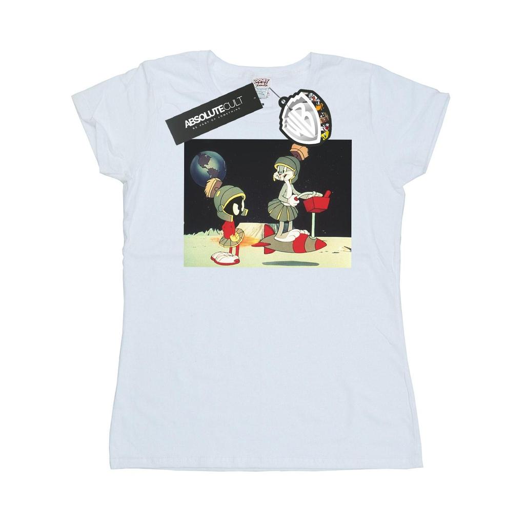 Looney Tunes Womens/Ladies Bugs Bunny Spaced Cotton T-Shirt