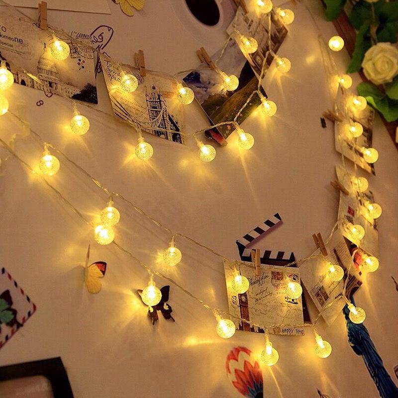 LED Bubble Round Ball String Lights - Festive Wedding & Party Decor