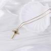 Korean Style 100 Languages 'I Love You' Cross Projection Necklace