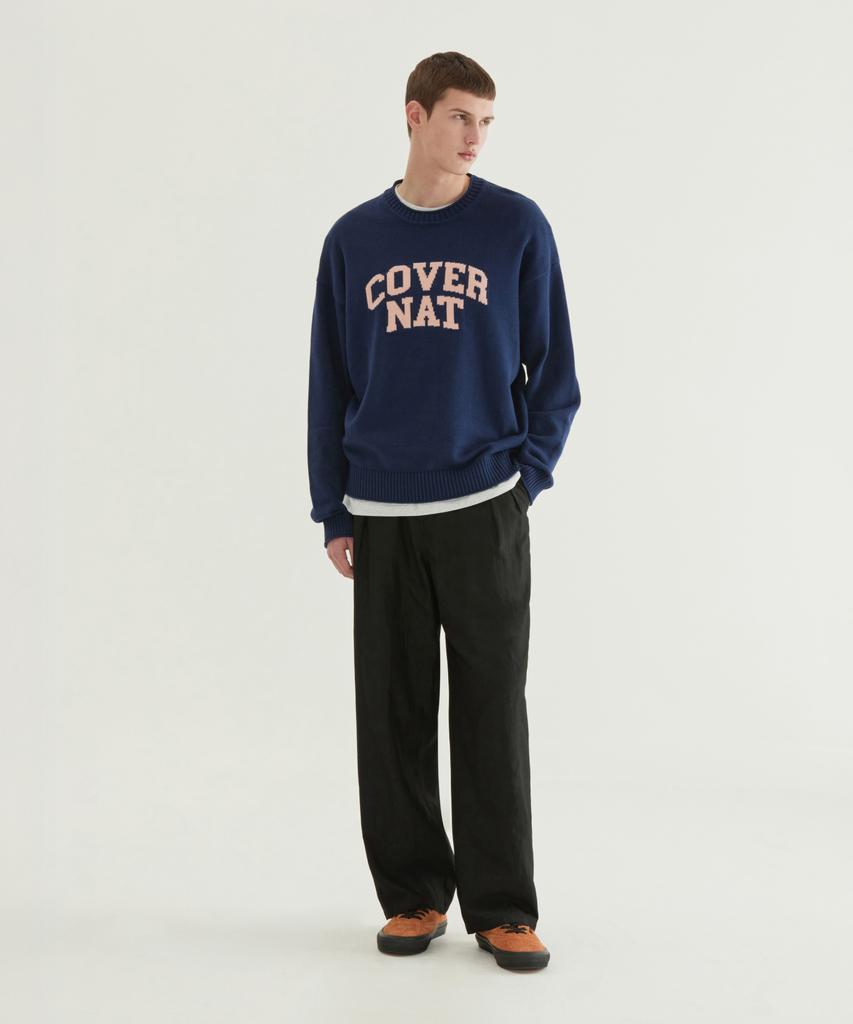 COVERNAT Arch Logo Knit Navy