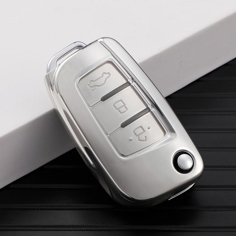 Geely Vision Autoschlüsselhülle für Schaltgetriebe - Passend für X3, King Kong, Panda, X1 Modelle, Klappbare Schale