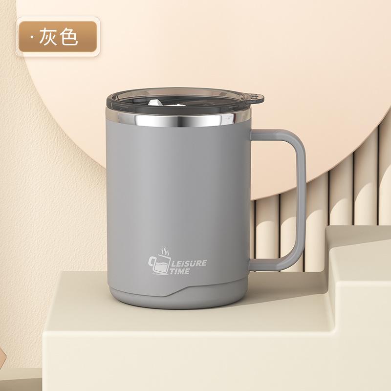 304 Stainless Steel Double-Layer Coffee Cup Milk Mouth Cup Creative Thermal Insulation Teacup Japanese Water Cup Gift
