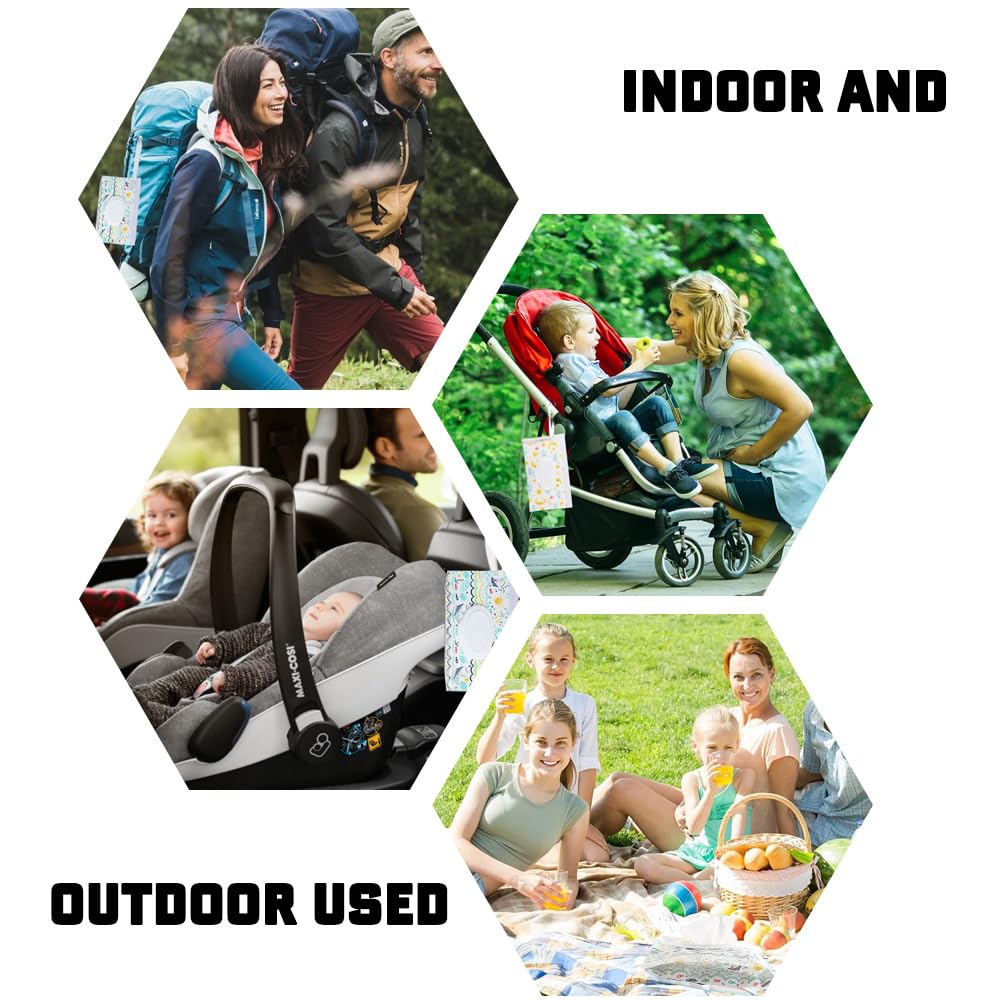 Value 4-Piece Set: Baby Wipe Pouch, Wet Tissue Case, Portable Pouch for Babies and Kids, Antibacterial, with Lid, Portable, Cute