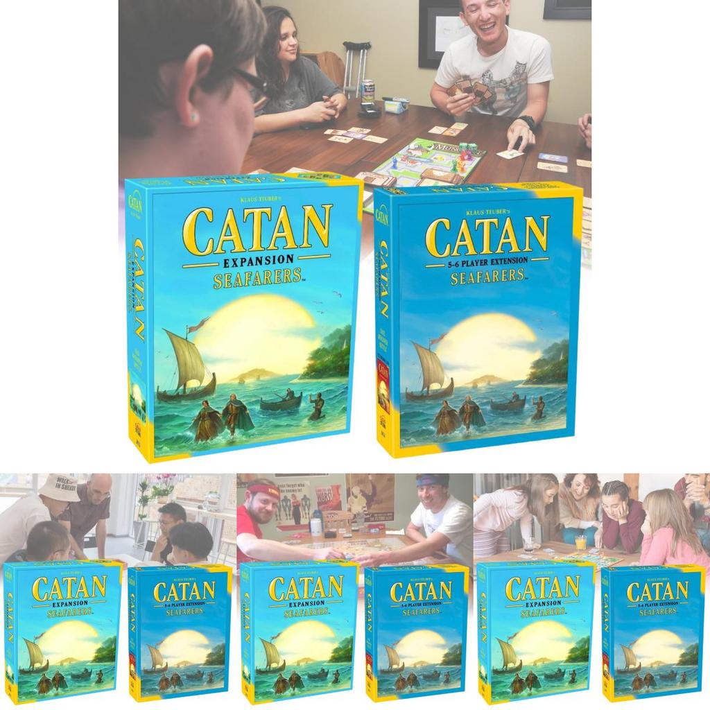 Engaging English Edition Catan Island Board Game 5th Edition 5-6 Player Expansion Party Cards