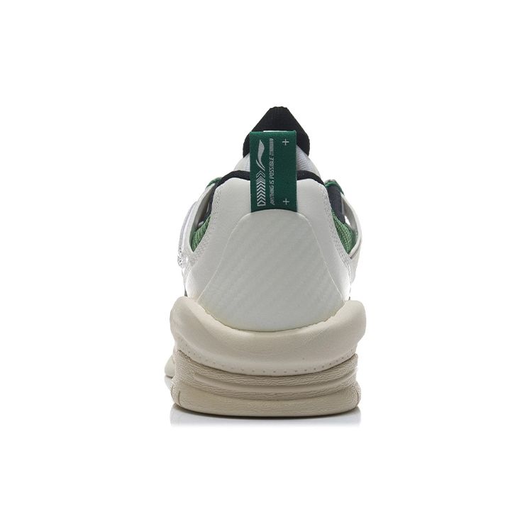Li Ning Zen Fabric Synthetic Leather Suede Low-Top Skate Shoes Men Sneakers Micro-Crystal-Gray AGCR271-3