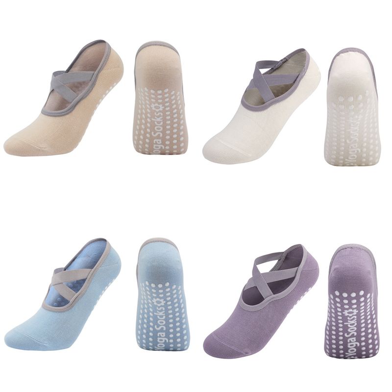 

Brand for Summer Professional Yoga Socks Cross Strap Socks with Non-Slip Rubber Soles Non-Slip Sports Socks Pilates Socks Two-Pair Package Take a note of the color
