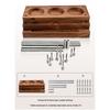 A78E-Coffee Dripper Stand Wooden Espresso Tamper Holder 3-Layer Solid Storage Rack Multi-Functional Coffee Tool Organizer
