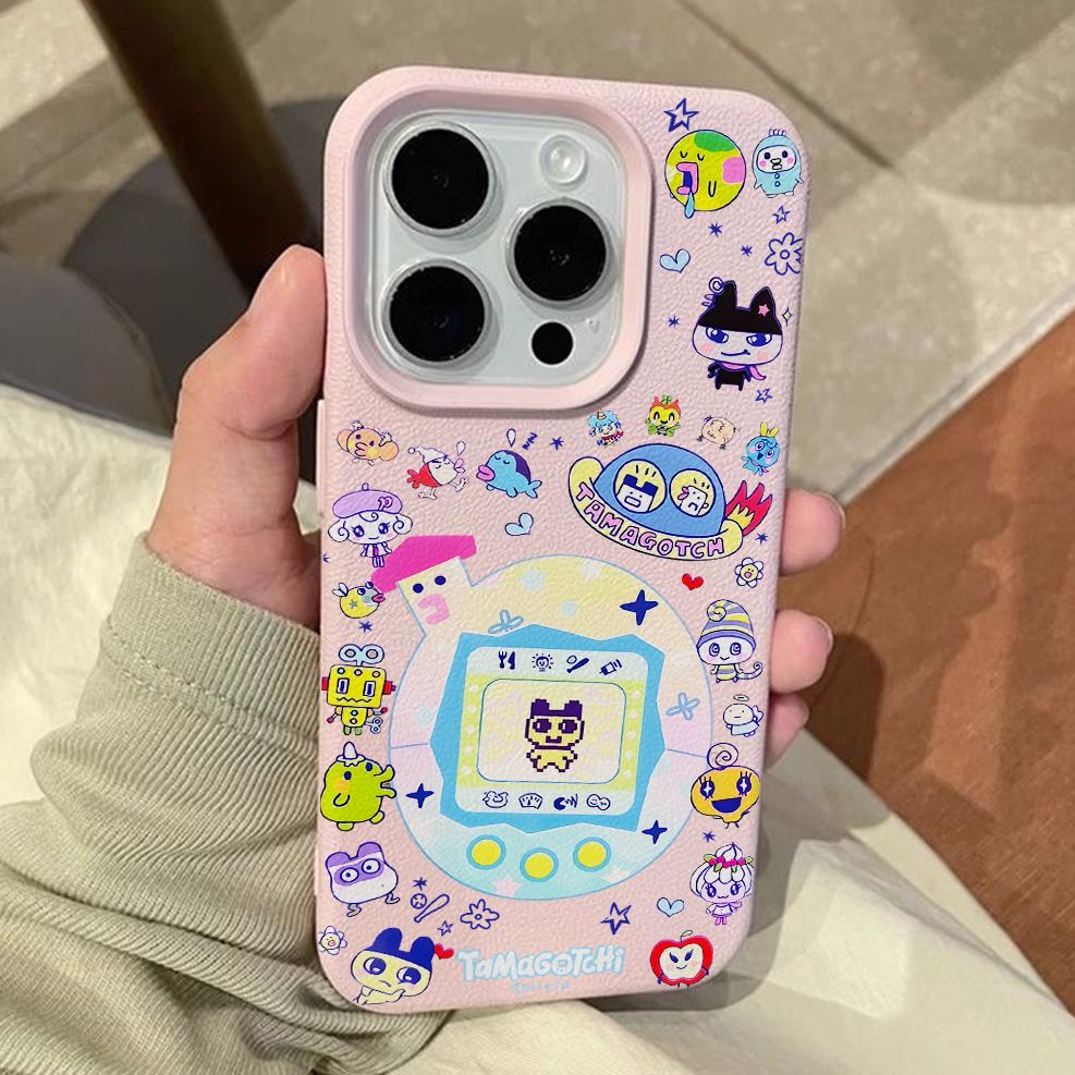 Tamagotchis Lichee leather pattern Phone Case For Samsung A57 A36 A26 A07 A55 A35 A16 A06 A54 A34 A25 A24 A15 A14 A05S A05 4G 5G