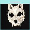 Unik japansk anime-inspirerad vargmask för Halloween Cosplay Roliga festivalevenemang