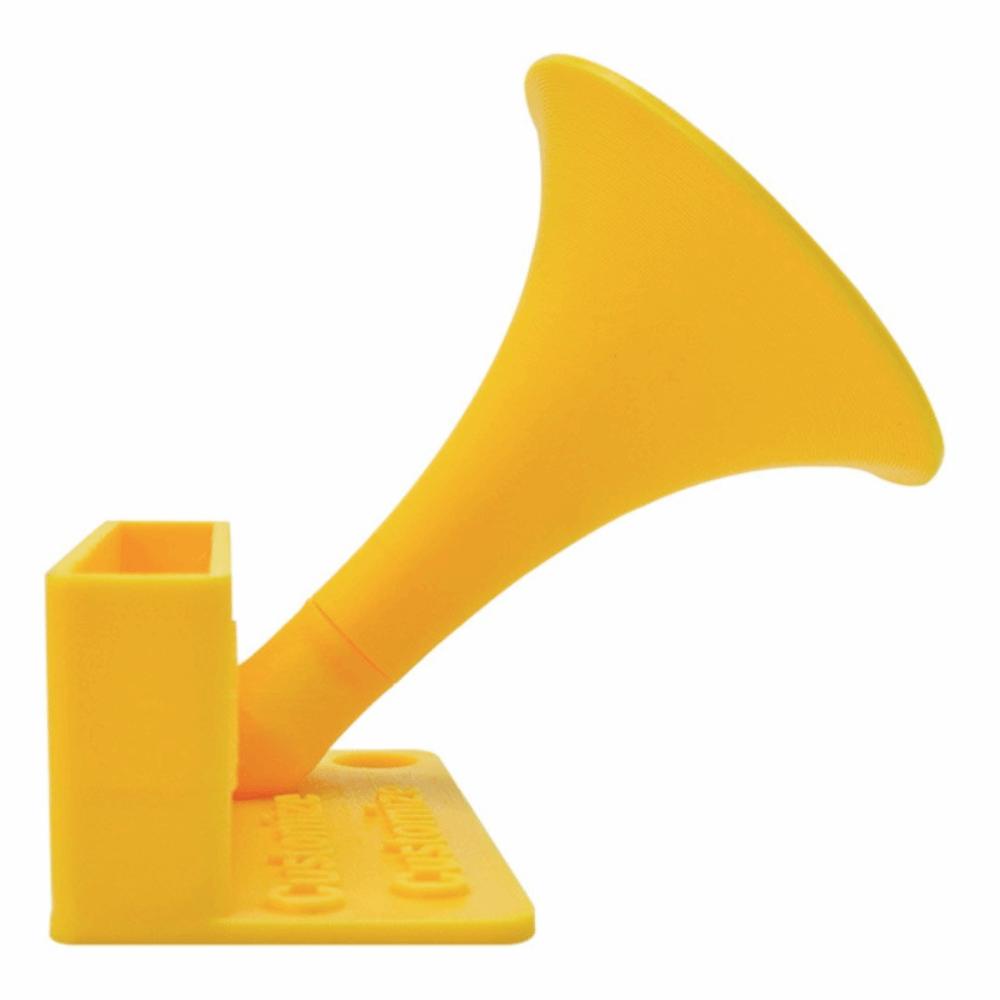 

Пластиковый держатель для динамика телефона Забавный громкоговоритель для мобильного телефона Усилитель звука для сотового телефона Просмотр видео жёлтый