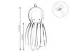 Octopus cuddly toy for children with a rattle - mint