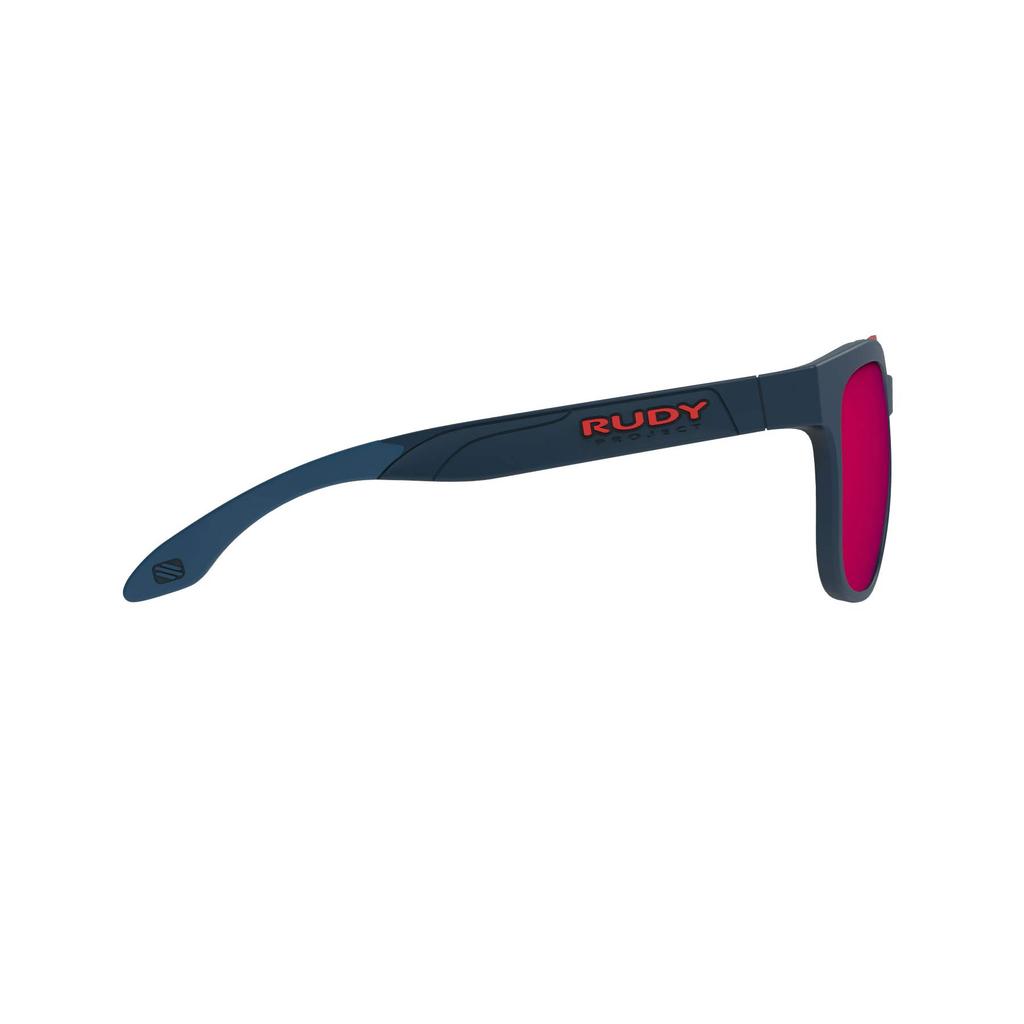 RUDYPROJECT SPINAIR 59 Blau Marine Mattes Gestell mit Roten Gläsern, Multi-Laser Gläser, SP593847-0000