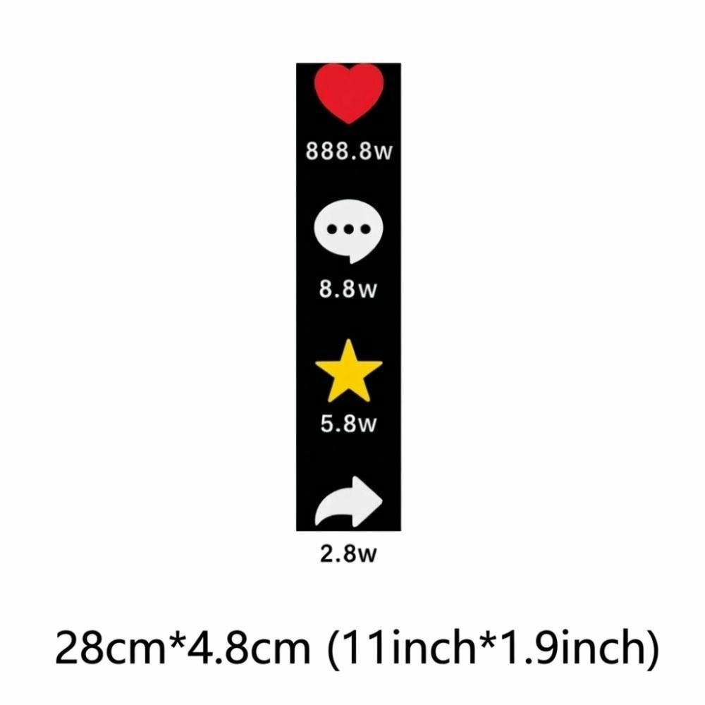 4 Stück/Beutel Kreatives Design Vinyl-Aufkleber Lustiges Design Liebesherz Aufkleber Auto Heckscheibe