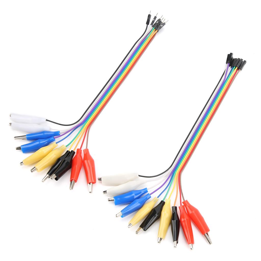 Crocodile Clip To Jump Wire 20pin MaleFemale Jumper Breadboard Test  Cable 20cm
