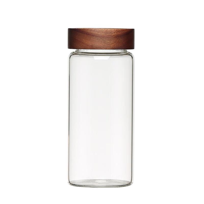 ZISIZ High Borosilicate Glass Storage Jar with Lid