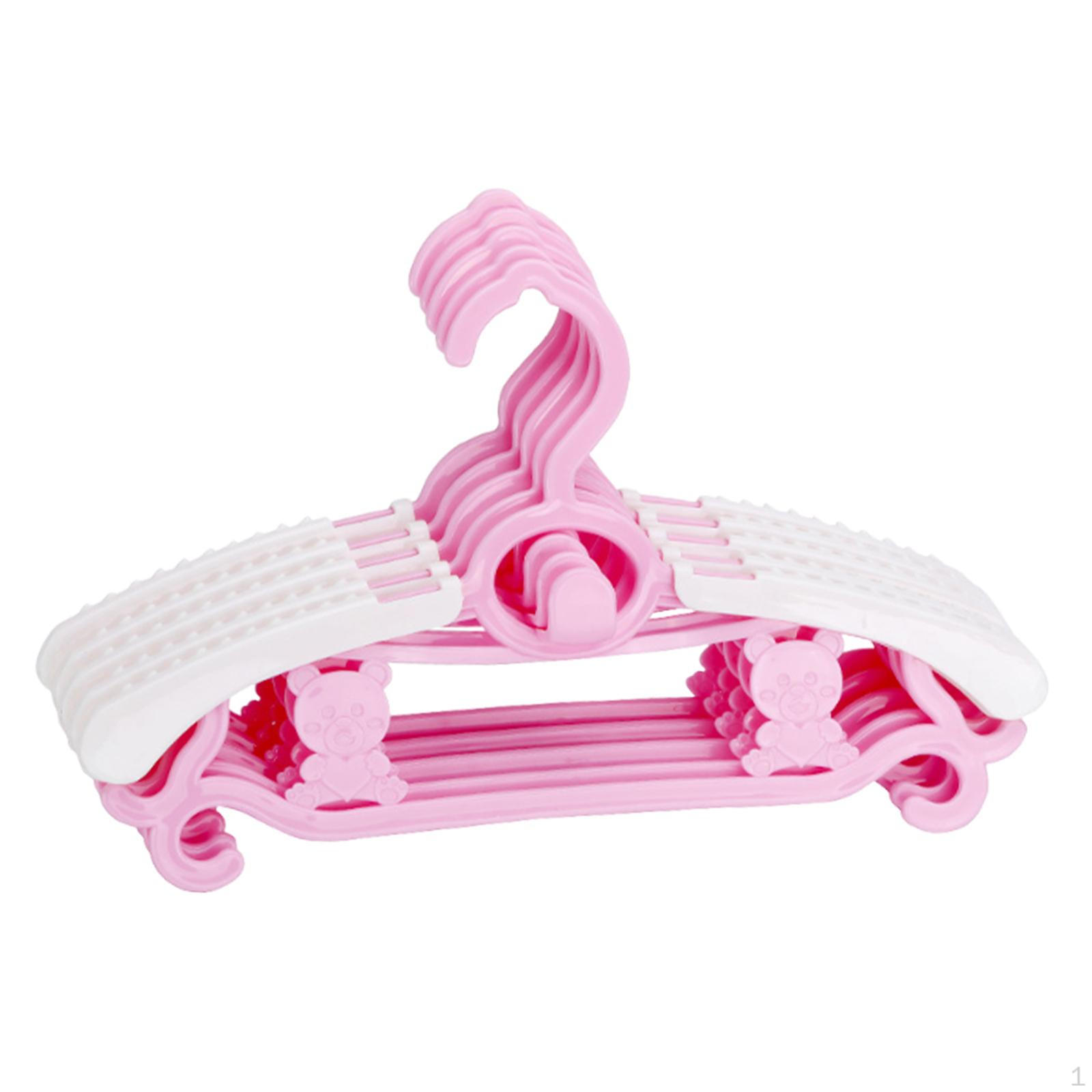 

5 шт. Детские вешалки для детской одежды Многоцелевые нескользящие полки для детского шкафа розовый