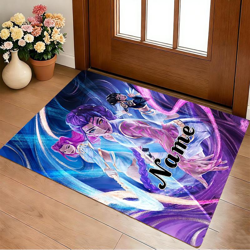 Custom Name Witchcraft Fantasy Living Room Non-Slip Area Rug Soft Carpet for Bedroom Kids Playroom Sofa Office Home Decor Doormat