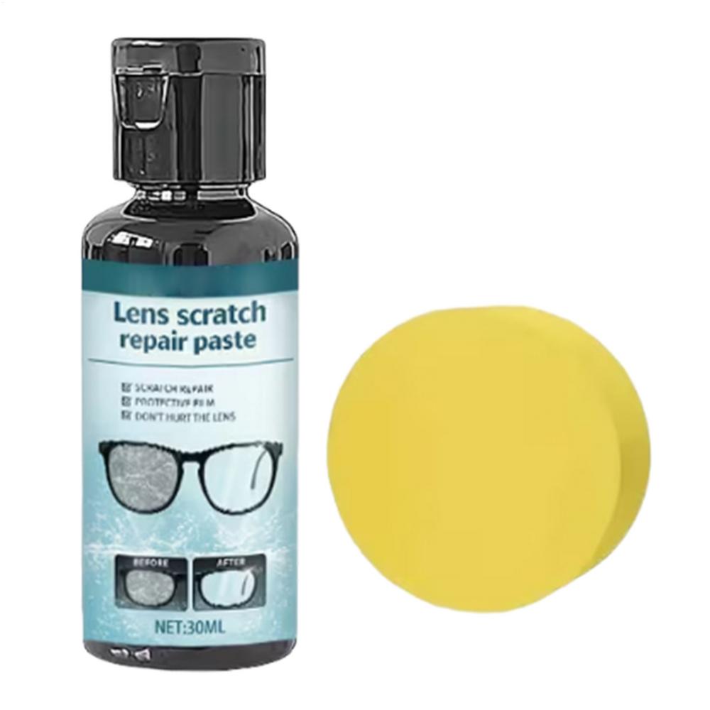 

30ml Glasses Repair Resin Eyeglass Restoration Cream for Scratch Yellowing Wear Lens Repair for Reading Glasses Maintenance