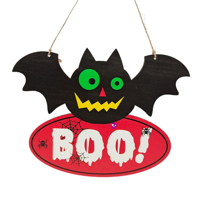Popular Wooden Crafts for Halloween Party Decorations Bat Pumpkin Spider Decorative Festival for Decorative Accessories