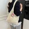 Lazy Knitted Straw Bag Women's New Large-capacity Woven Shoulder Bag Casual Versatile Tote Bag