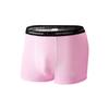 Plus Size Men Summer Thin Solid Color Antibacterial Comfortable Breathable Flat Angle Underwear